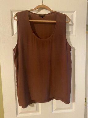 Eileen Fisher Dusty Rose Silk Shell